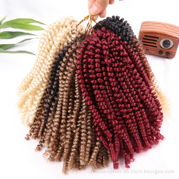 Private Label Jamaican Hairs Micro Blonde  613 Large Crochet 12 Inch Ombre Nubian Spring Twist Hair